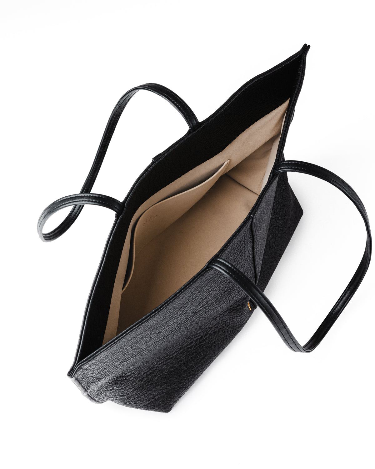 Jane Tote Bag Чорний слон — вигляд зверху, підкладка всередині