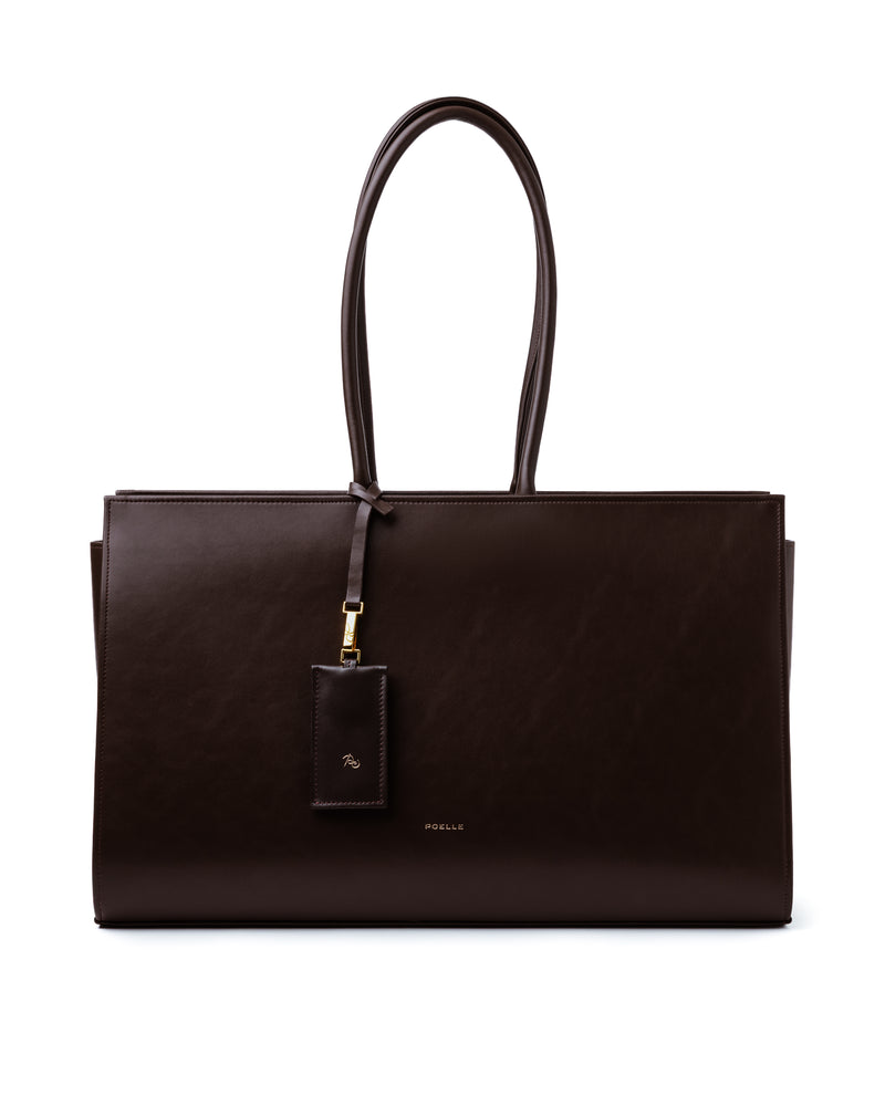 Large Carolyn Tote Bag Коричнева