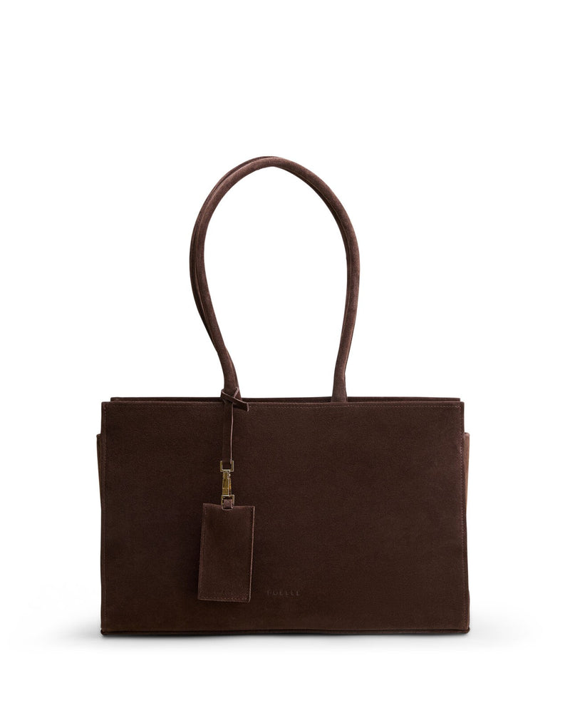 Medium Carolyn Tote Bag Шоколадна