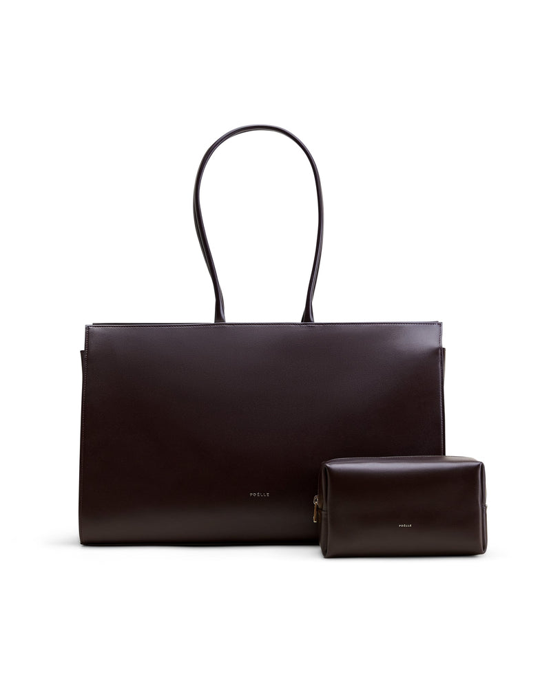 Large Carolyn Tote Bag Коричнева
