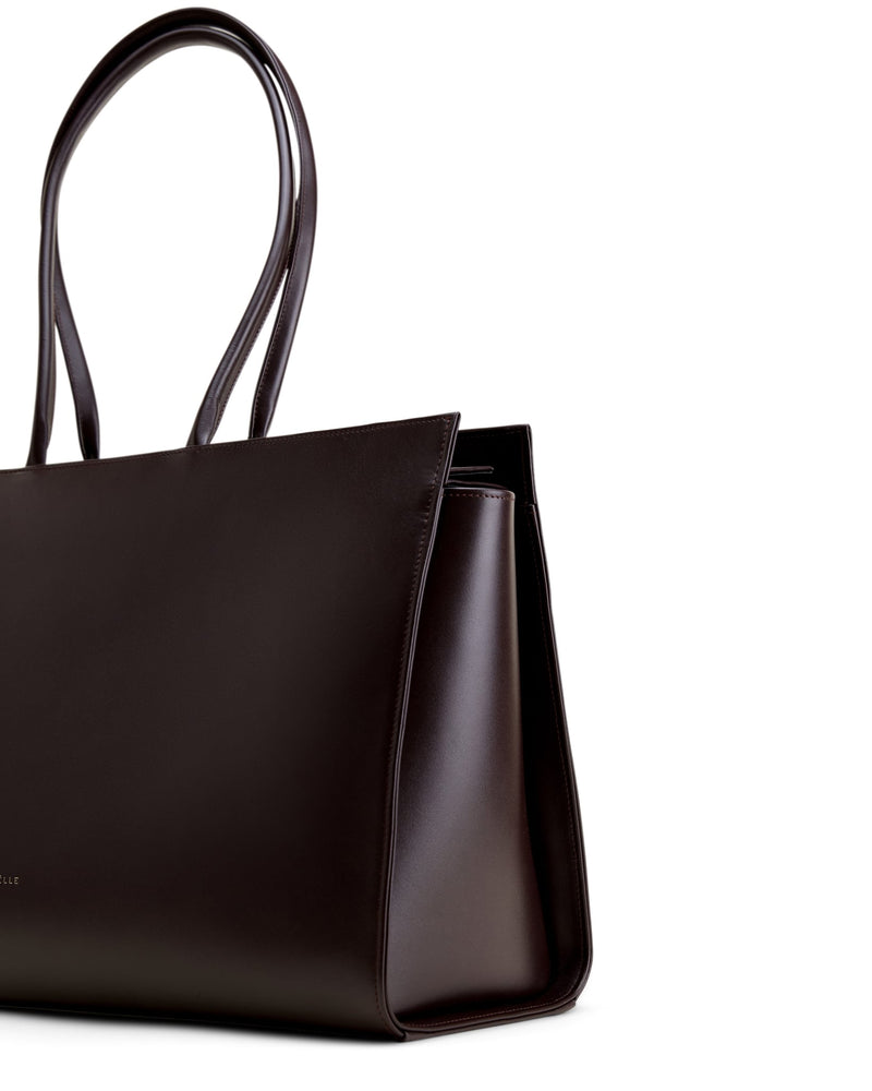 Large Carolyn Tote Bag Коричнева